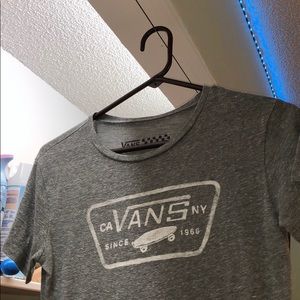 SOFT WOMENS VANS GREY TEE